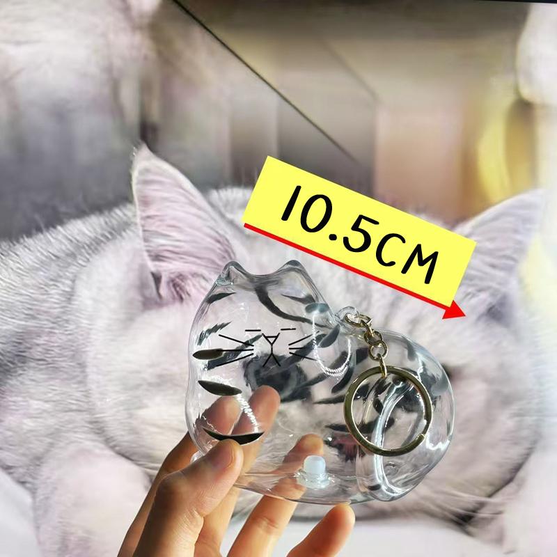Cat Large Hair Souvenir Pendant Cat Souvenir Pet Hair Capsule Portable Key Chain Pet Hair Collection Pendant Decorative Gifts