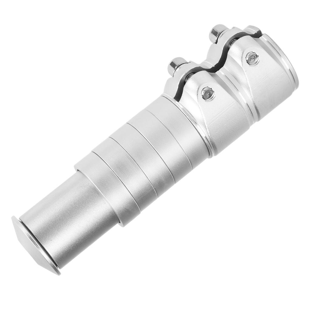 Bike Fork Stem Extender Aluminium Alloy Easy Installation Bicycle Handlebar Riser for Mountain Road BikesSilver
