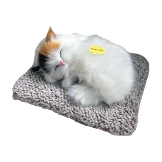 Cat Miscellaneous Goods, Figurine, Stuffed Toy, Realistic Cat Goods, Cat Interior (White)