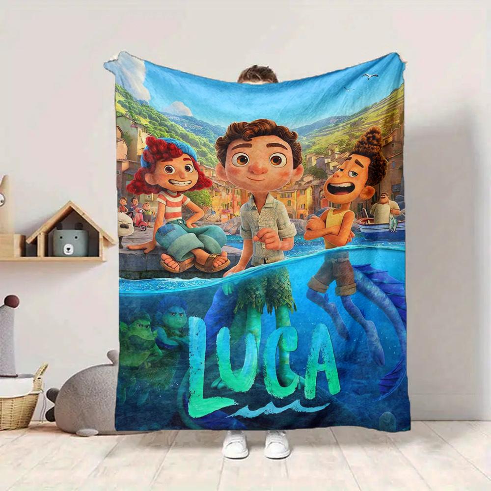 1Pc Luca'S Underwater Adventure Blanket Soft And Comfortable Casual Warm Camping Travel Christmas Halloween Xmas Gift M924311
