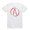 2026 Sommer Herren Damen Print Atheistisches Symbol Design T-Shirt Kurzarm Rundhals Religion Wissenschaft Atheismus T-Shirt
