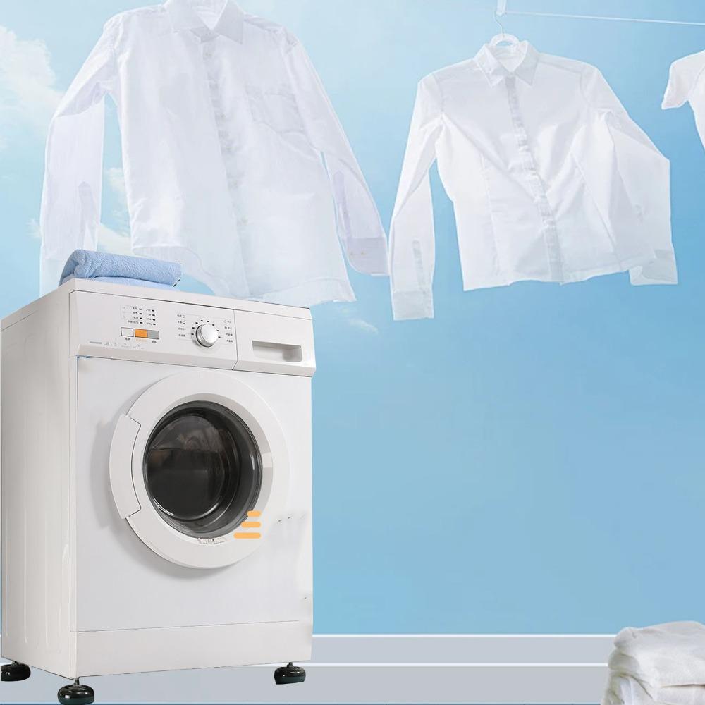 4Pcs PS, PP Universal Washing Machine Refrigerator Base Stand  Floor Protection During Laundry Work