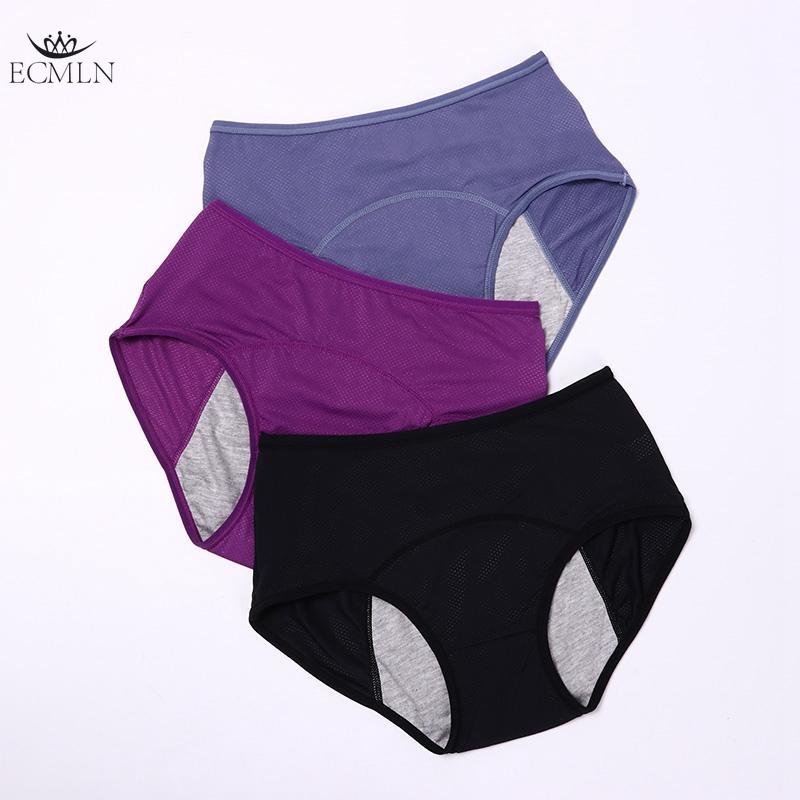 Women Menstrual Panties Leak Proof Cotton High Waist Underwear Women Briefs Period Underwear Panties