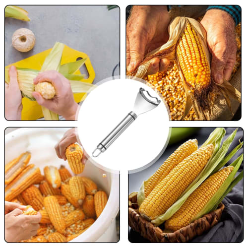 Corn Cutter, Corn Peeler, Corn Kernel Remover, Stainless Steel Corn Peeler, Corn Thresher, Easily Peels Kernels, Sheller, Corn Kernel Remover, Corn Pe