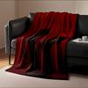 Silhouette Heels Red Background for All Seasons Blanket Lunch Break Throw Gift