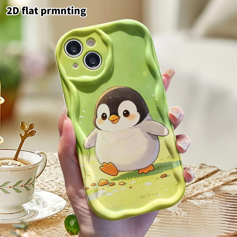 Phone Case: 2D Flat, Suitable for iPhone 18 17 16 15 14 13 12 Pro Protective Case, Little Penguin Illustration, Perfect Christmas and Halloween Holida