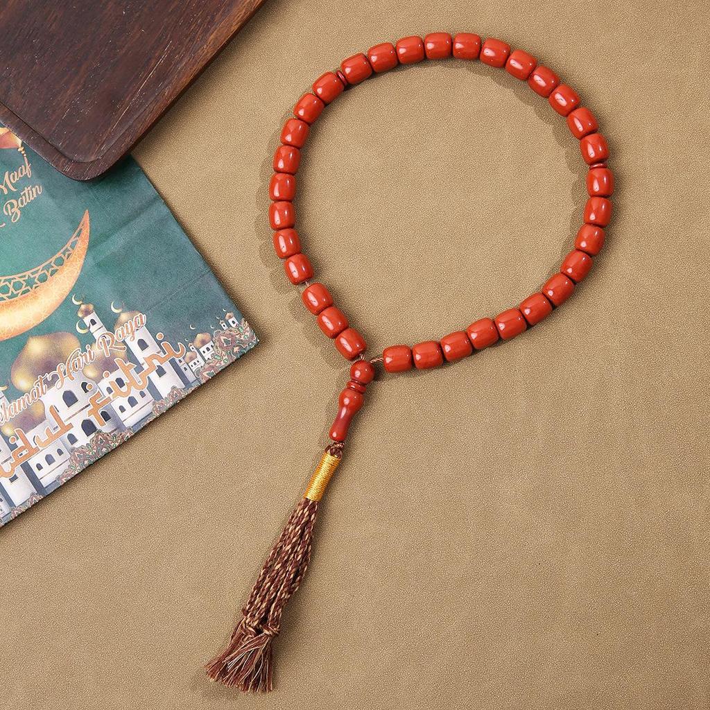 Solid Color Tassel Arabic Prayer Beads Unisex Bracelet