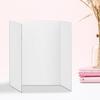 4Pcs Tri-Fold Poster Boards Small White Presentation Boards Corrugated Display Board Business Display Trifold Panel
