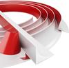 1PC 1/2/3meters Durable Silicone Quarter Round Molding Trim Peel and Stick Caulk Strip Flexible Wall Corner Baseboard Floor Edge