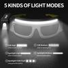 Ultra-Bright Hands-Free Headlamp Glasses, Touch-Sensitive LED Light for Night Cycling, Running, Fishing & Outdoor Work, Recharge