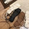 Fashion Women Sandals Summer 2024 New Beach Sandals Fashion Sexy Flat Casual Shoes for Women Cross-Tie Open Toe Casual Sandals Women