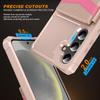 For Samsung Galaxy S25 Edge S25 S24 S23 Ultra FE Case with Card Holder, Heavy Duty Shockproof Soft TPU Back Flip Wallet Cover