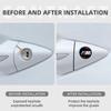 SCKS3 For BMW M Performance E46 E49 F30 F80 E36 E46 E93 E92 F34 F31 Z4 X7 F30 New 4PCS Car Door Key Hole Lock Anti-Dustproof Stickers