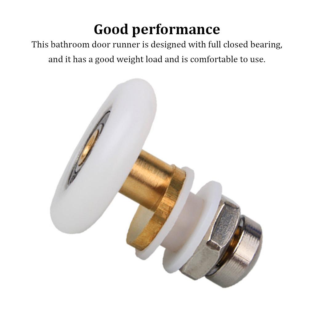 Shower Door Nylon Stainless Steel Roller Replacement Bathroom Toilet Washroom Sliding Doors Runner Upgrade Spare Parts