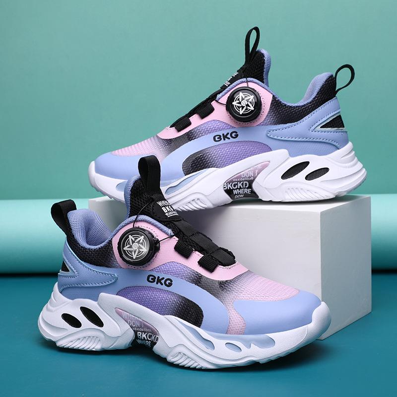 Girls' Sports Shoes 2025 Autumn New Breathable Net Tide Shoes Camouflage Personality BKG Brand Classmate Shoes