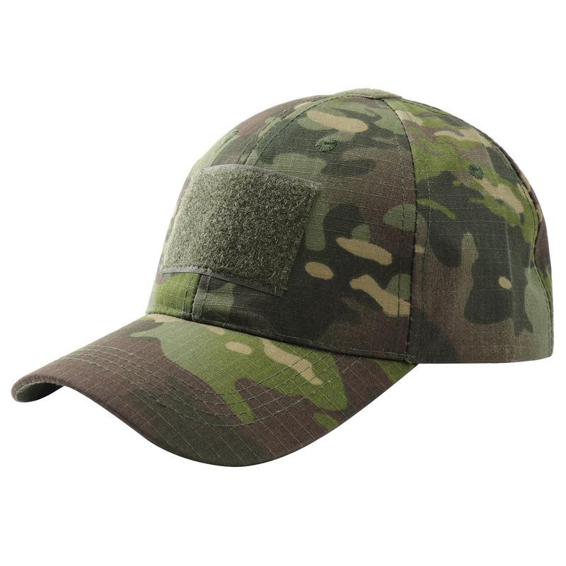 New Camouflage Baseball Cap Military Fan Camouflage Hat Summer Visor Special Forces Tactical Hat Strap Velcro
