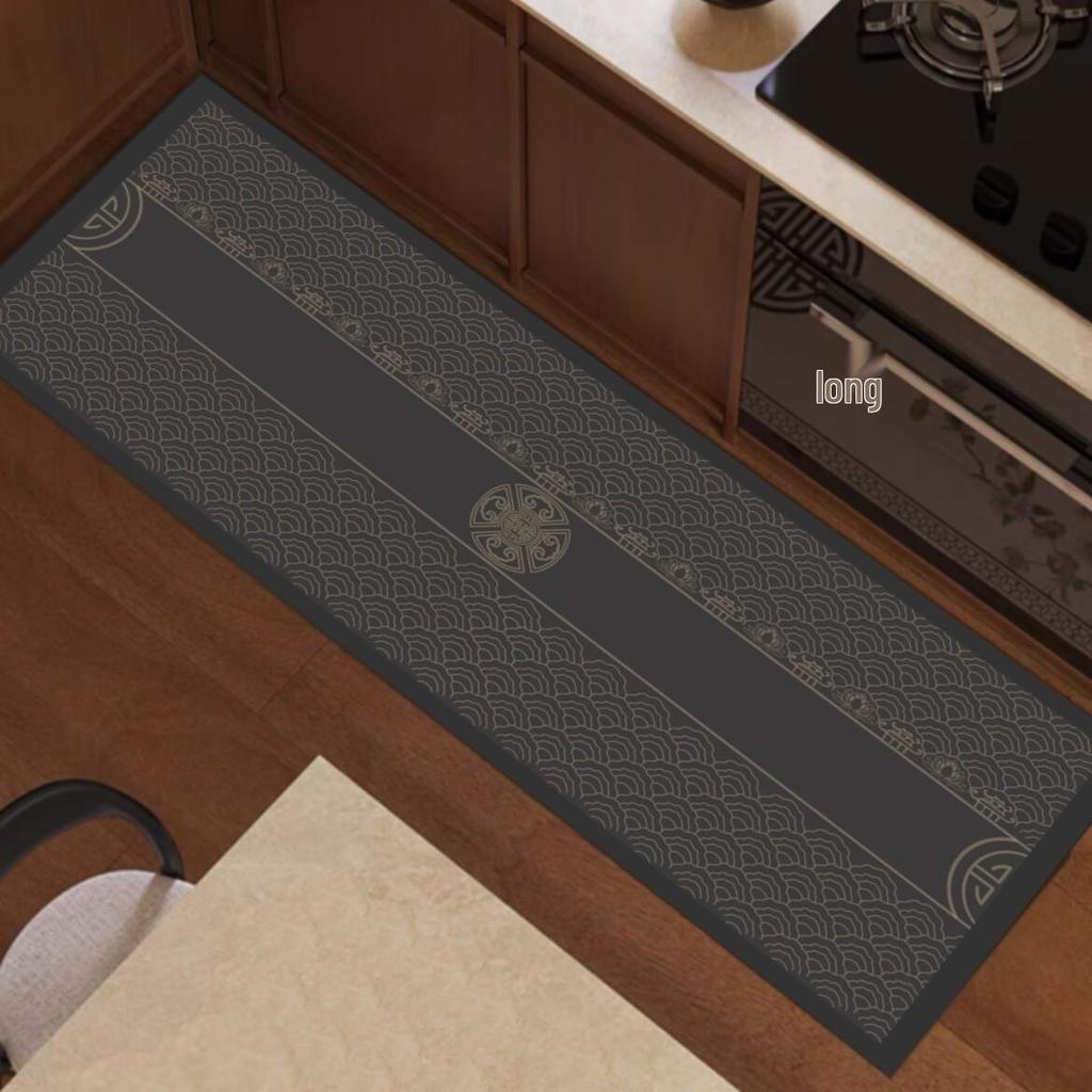 Chinese Style Diatomaceous Earth Non-Slip Kitchen Floor Mat: Oil-Proof, Washable, Water-Absorbent, and Quick-Drying