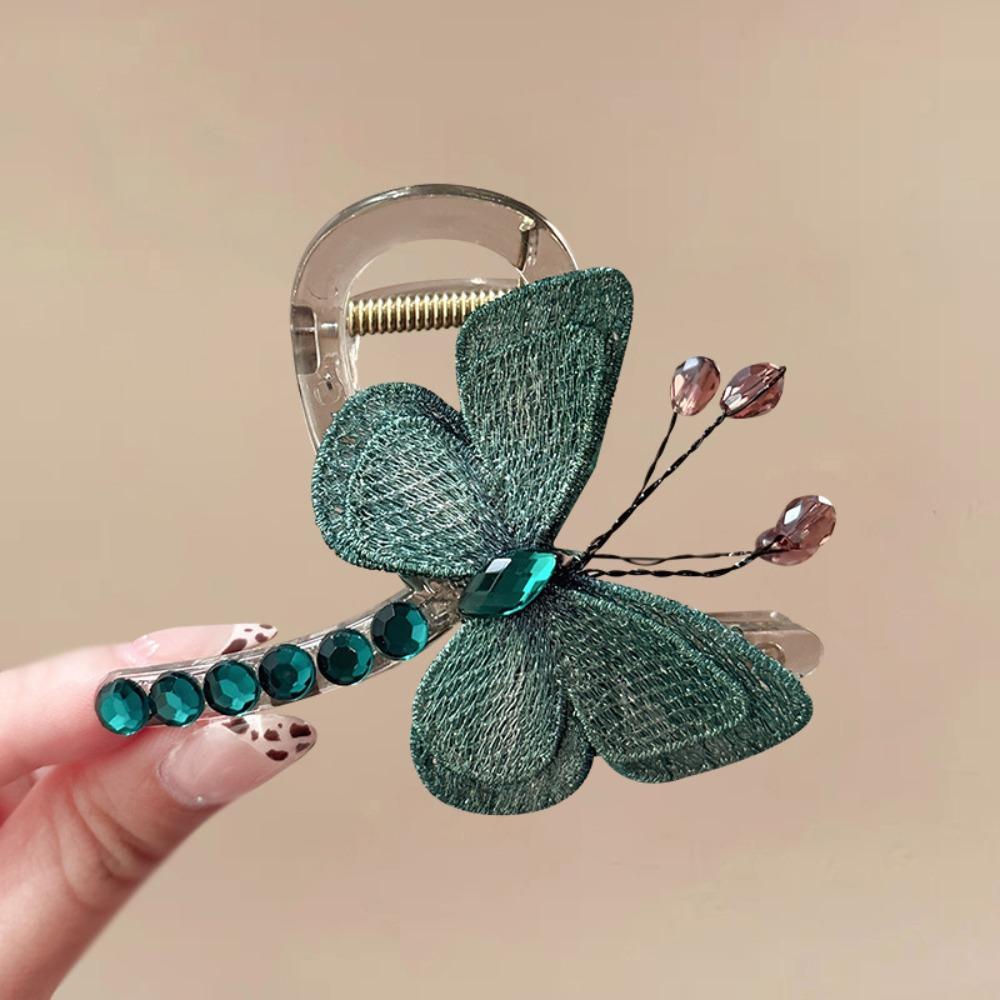 Exquisite Chinese Style Hair Clip Embroidered Headwear Graceful Retro Headdress  Daily Wear