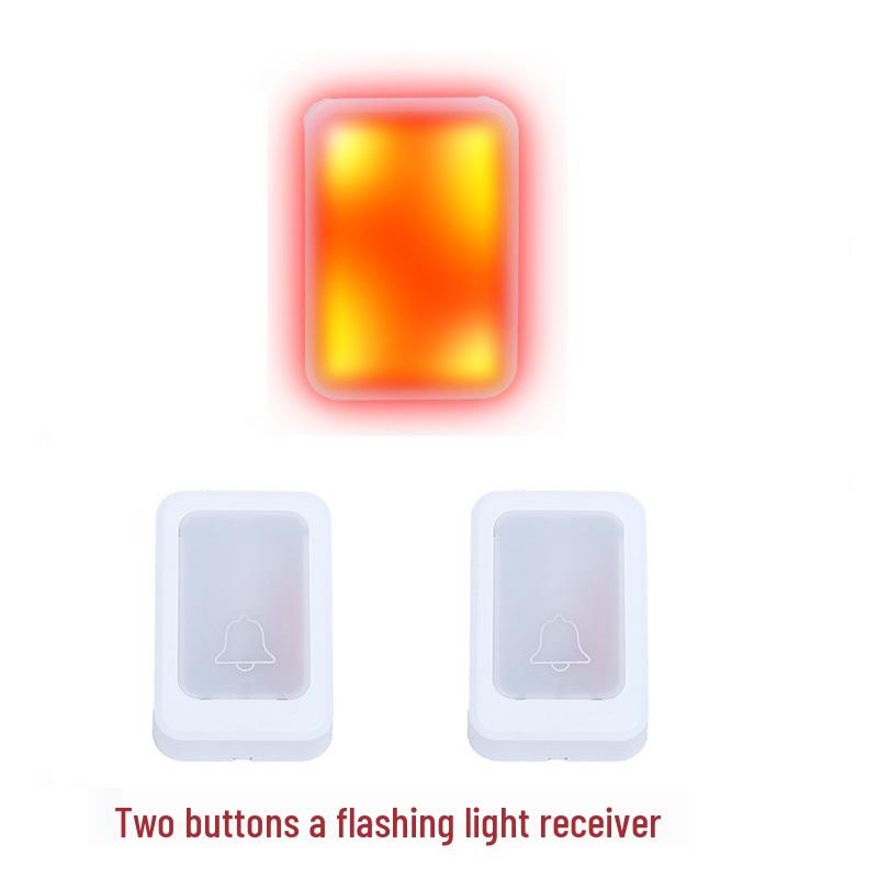 Wireless Flash Doorbell for Deaf & Elderly: Sound, Light, Mute Options, Strong Alert for Service Reminder
