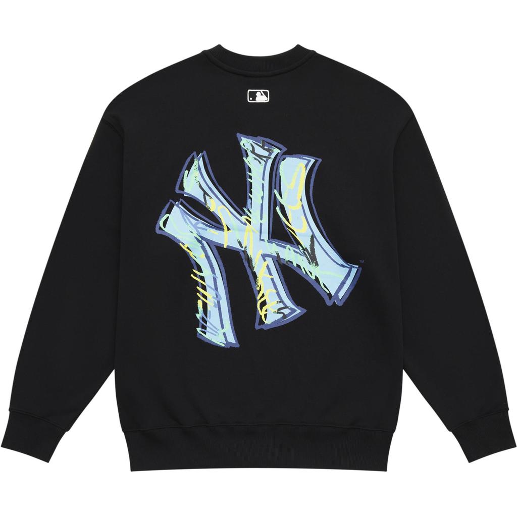 New MLB New York Yankees Basic Collection 24FW Sweatshirt Unisex Black 3AMTB1344-50BKS
