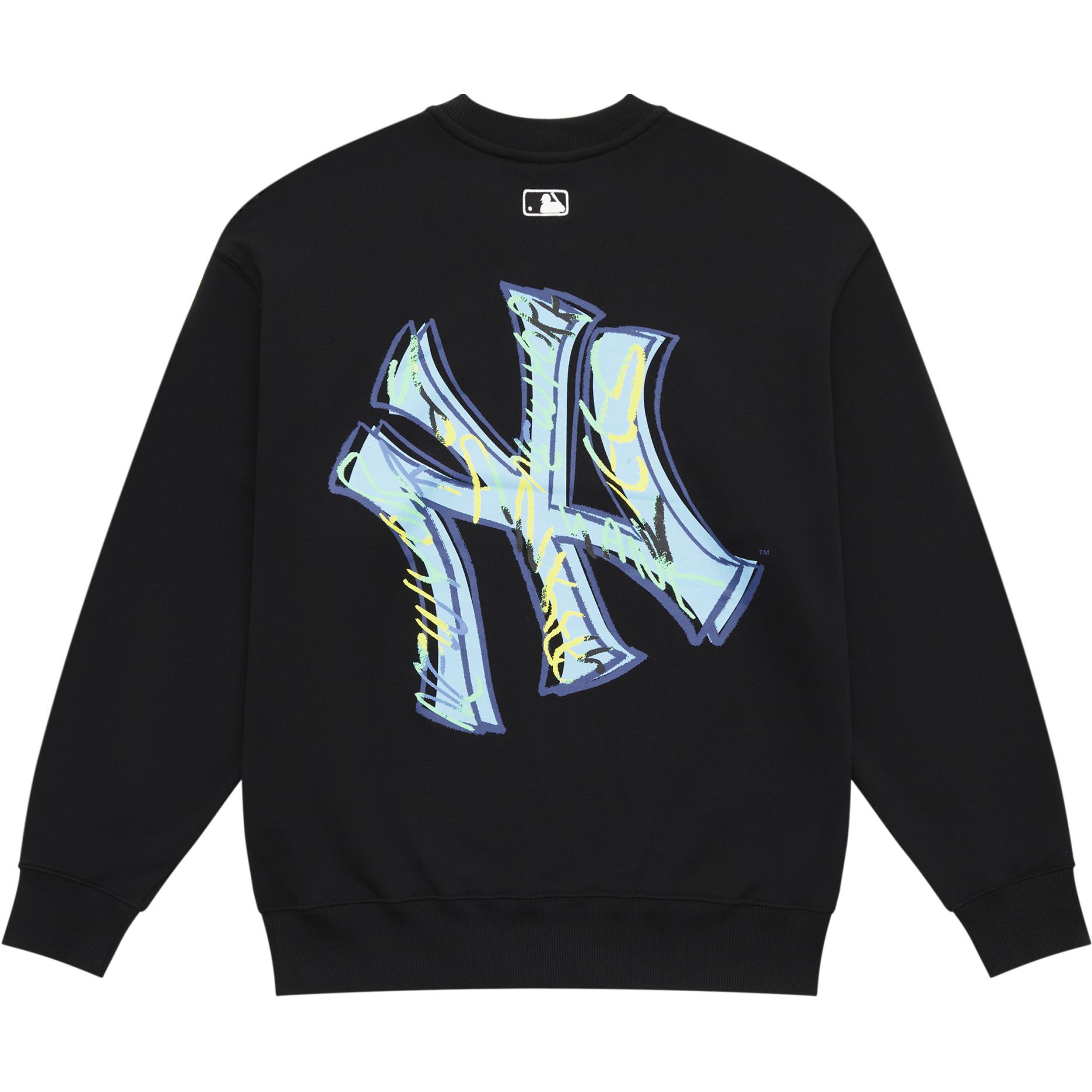 

New MLB New York Yankees Basic Collection 24FW Sweatshirt Unisex Black 3AMTB1344-50BKS XS