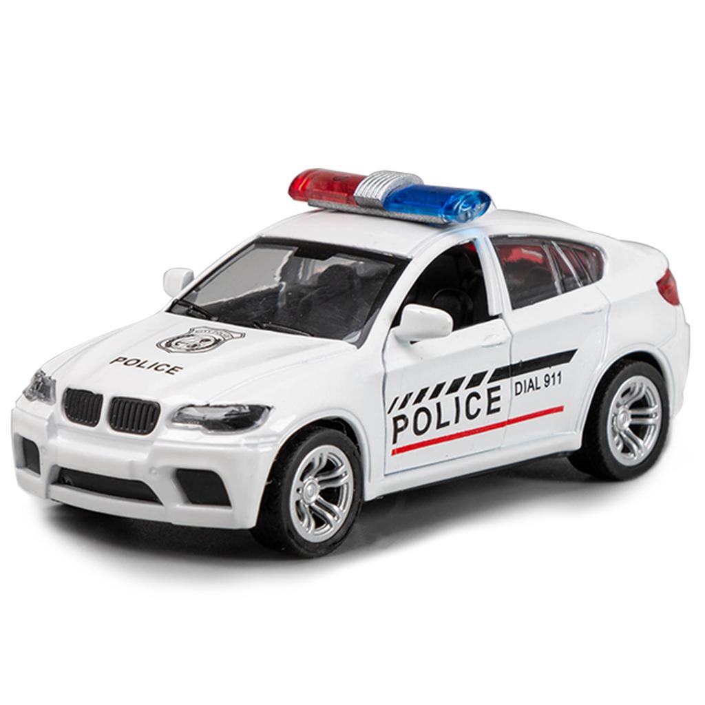 Die-Casting Model Police Car Model Off-Road Police Car Sports Car Series Boys' Toys Puzzle Toys