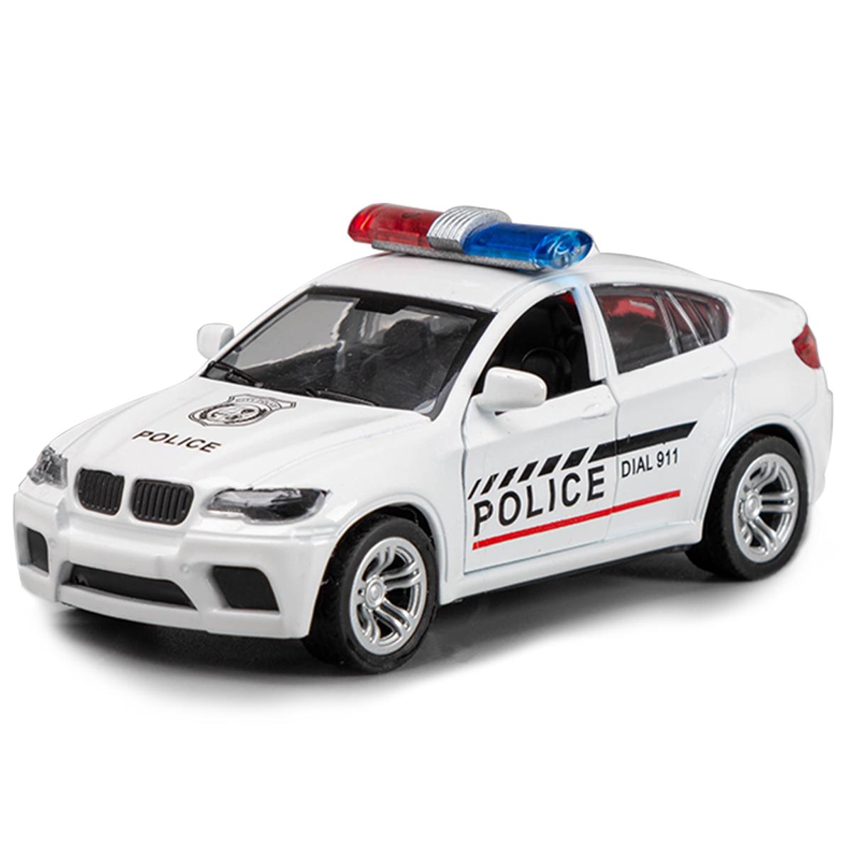 Druckgussmodell Polizeiauto Modell Geländepolizeiauto Sportwagen Serie Spielzeug für Jungen Puzzlespielzeug