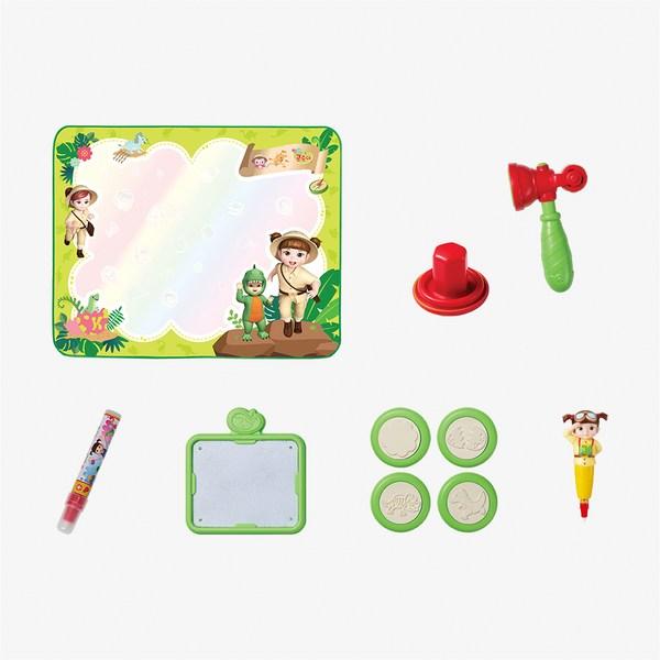 Dinosaurier-Erkundung Kongsuni Wasser-Skizzenbuch-Set, Einzelgröße, 1 Blatt, 1 Stück, beliebtes koreanisches Spielzeug