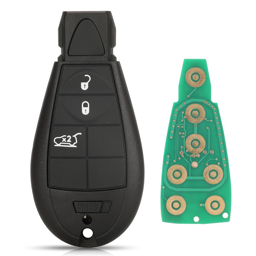Jingyuqin Fobik GQ4-53T Afstandsbediening Autosleutel 433MHz PCF7961M 4A Chip voor Jeep Cherokee Sport KL 2014 2015 2016 2017 2018 2019 Fob
