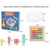Wooden Mathematical Tetris Thinking Logic Training Puzzle Children Toy Puzzle