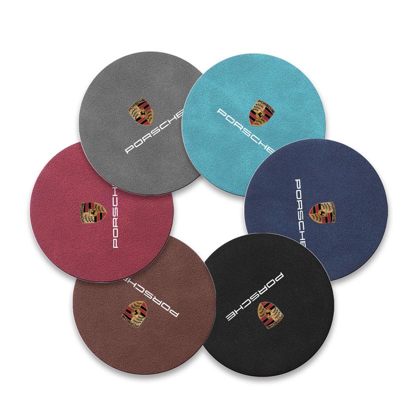 Car Anti Slip Insert Cup Coasters Car Accessories For Porsche Cayenne Panamera Macan Boxster 911 Carrera-GT 944 918 917