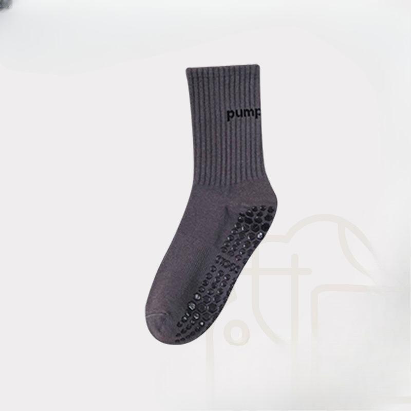 Yoga Socks Women's Mid-length Pure Cotton Silicone Anti-slip Indoor Pilates Fitness Sports Socks for Adults Floor Socks