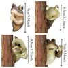 Creative Frogs Tree Peeker Sculpture Resin Simulated Animal Garden Statues  Backyard Yard