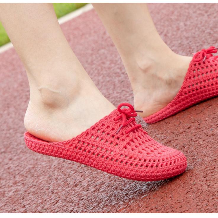 Comandați o mărime mai mare Papuci de casă de modă pentru femei Papuci de plajă impermeabili Papuci plati confortabili