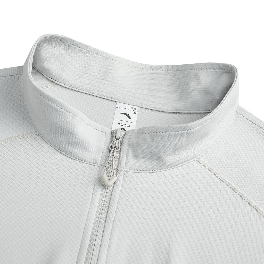 Anta Outdoors Short Sleeve Knitted T-Shirt Summer 2026 Men tops White-Mist-Gray 952626104-3