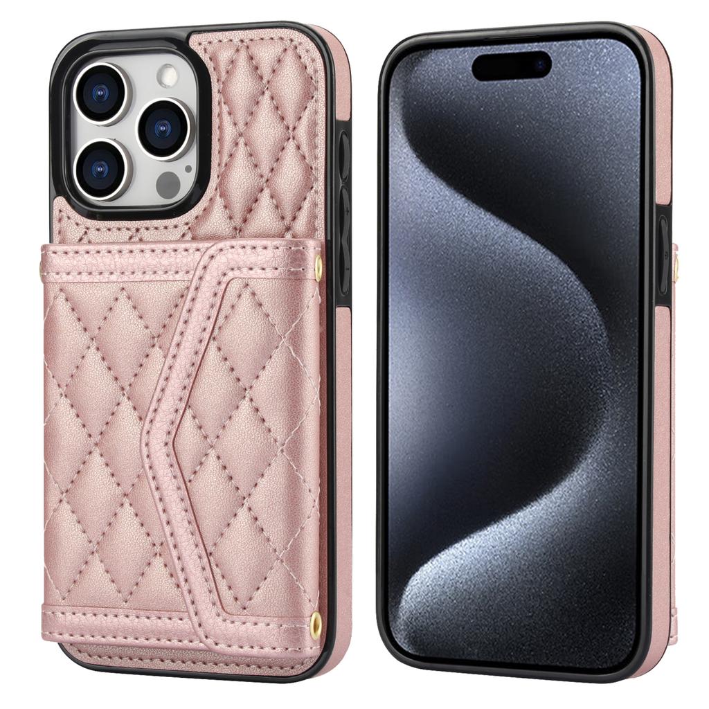 Crossbody RFID Cards Solt Wallet Leather Case For iPhone 15 Pro Max 14 Plus 13 12 11 XS XR 7 8 SE 2025 Purse Diamond Bag Cover