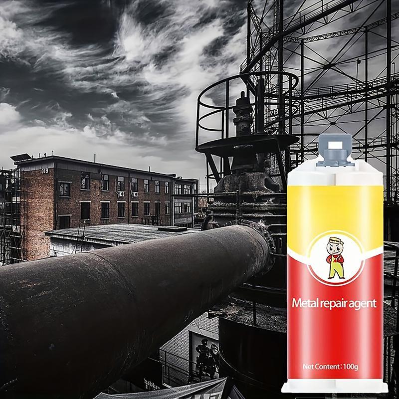 1Pc Glue Metal Repair Gel Heat Resist Industrial Metal Repair Paste Glue Adhesive Weld Industrial Repair Agent All-Purpose Glue