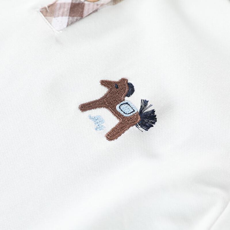 Montagut Kids' Long-Sleeve Cotton Polo Shirt