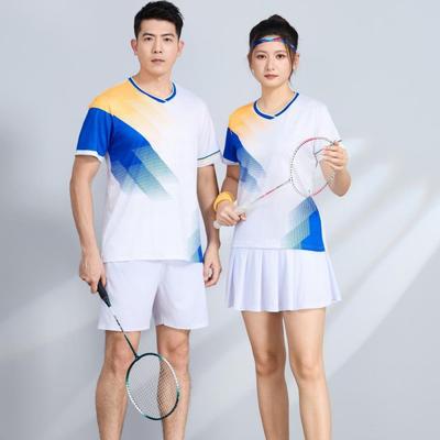 Quick-Dry Breathable Sport Shirt Shorts Set Kids Adults Badminton Volleyball Tennis Table Custom Print