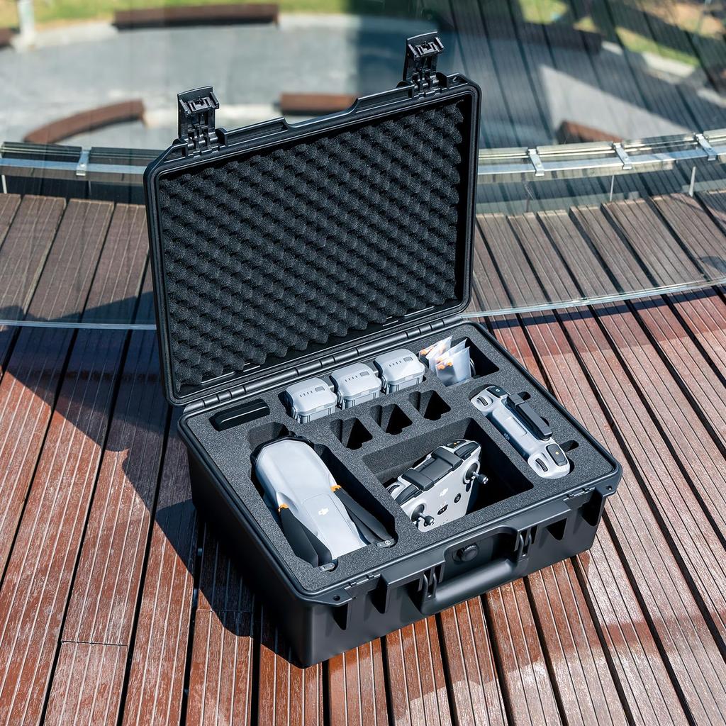 Vodotěsné pouzdro Lykus Titan MA320 Kompatibilní s DJI Air DJI Velký a flexibilní pojme až 7 položek 3S/Air 3, RC2/RC-N3, prostor, [Pouze pouzdro]