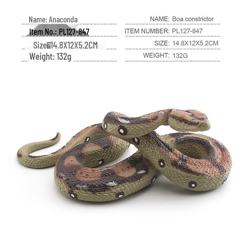 Reptile Simulation: Snake Wildlife Toy - Children's Cognitive Decor Model