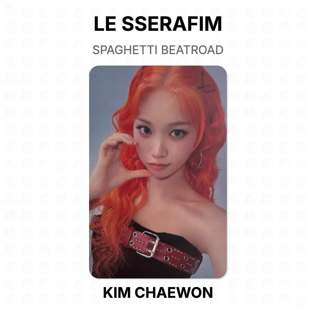 LE SSERAFIM SPAGHETTI BEATROAD Official Photocard