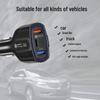 48W QC3.0 Dual USB & Type-C PD Car Charger with 5V/7A One-to-Three Cigarette Lighter Adapter