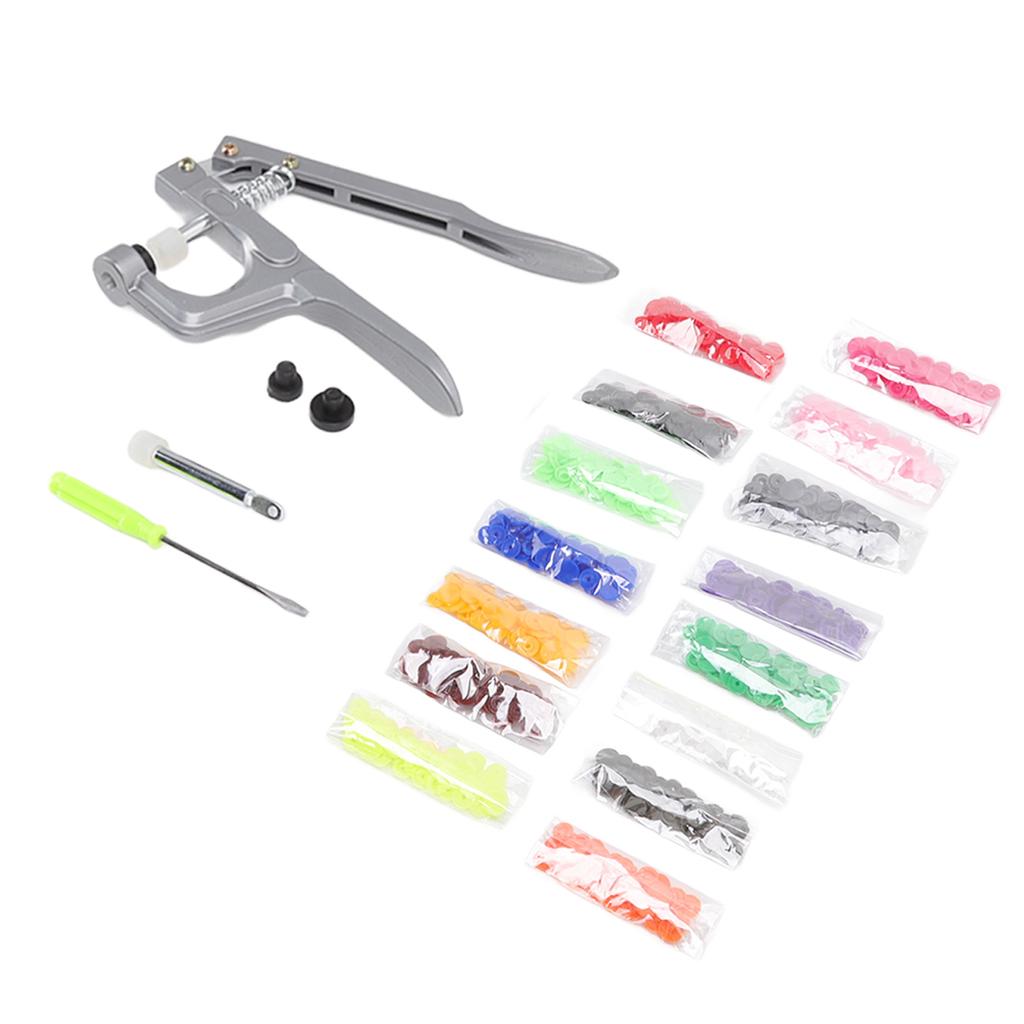 Plastic Snap Set Plastic Stainless Steel Practical Sewing Snaps Fasteners Kit Snap Plier with