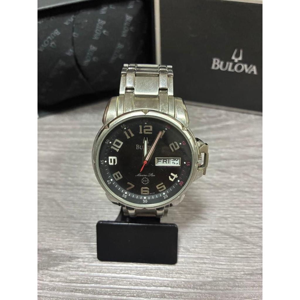 Used Bulova Marine Star Men's Watch Black