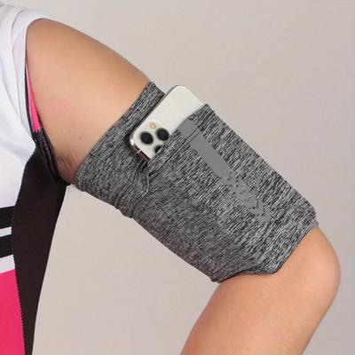 1pc Sports Armband for Phone, Running Elastic Arm Strap, Large Capacity Fitness Wrist Bag, Hiking Outdoor Phone Holder