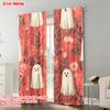 2pcs   plane printing Print Curtains Ghosts and Floral Durable Polyester (without rod) Versatile All for Bedroom   Contemporary