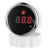 52mm Fuel Level Gauge 0-190ohm Signal 2" with Red Colors Backlights for Car Truck Vessels  0-190 ohm Oil Level Sensor