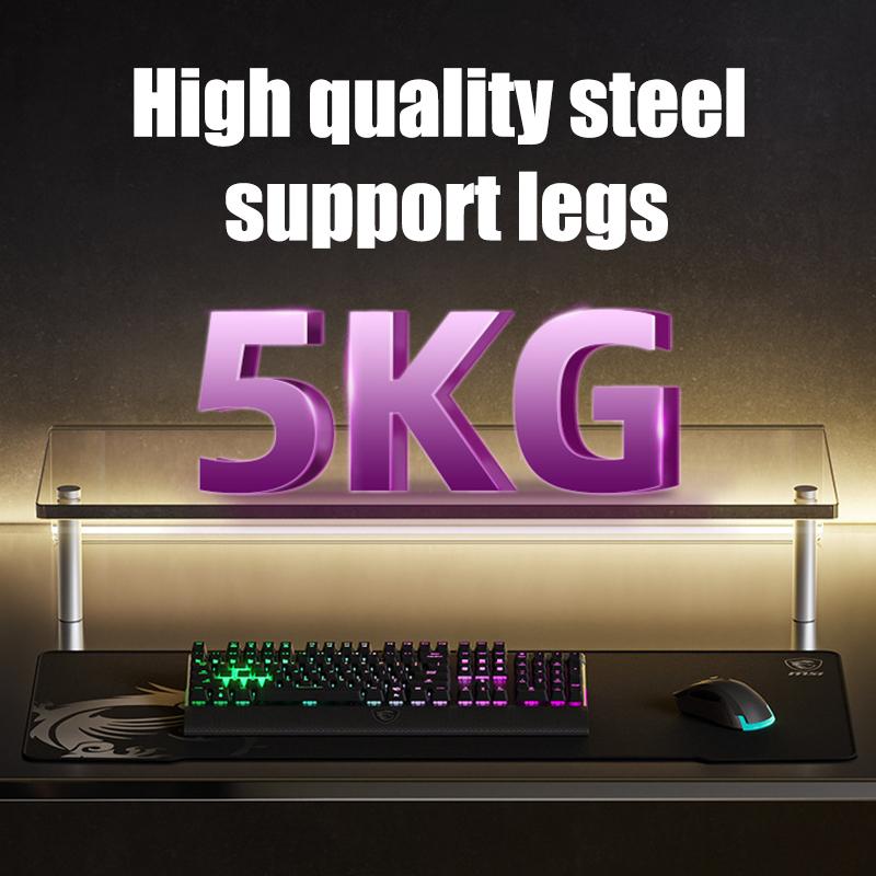 Acrylic Laptop Stand Desktop Computer Screen Monitor Desk Bracket Elevated Desktop Organizer Stand For Reducing Neck Strain