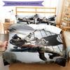 3pcs Assassin's Creed Bedding Set Duvet Cover Closure Includes 1 Duvet Cover & 2 Pillowcases, Soft and Comfortable for All Seasons.